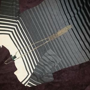 💙Ralph Lauren grey, black and white 1X dress